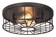AFX Lighting, Inc. THEF13MBBK - Theo 2 Light Flush Mount