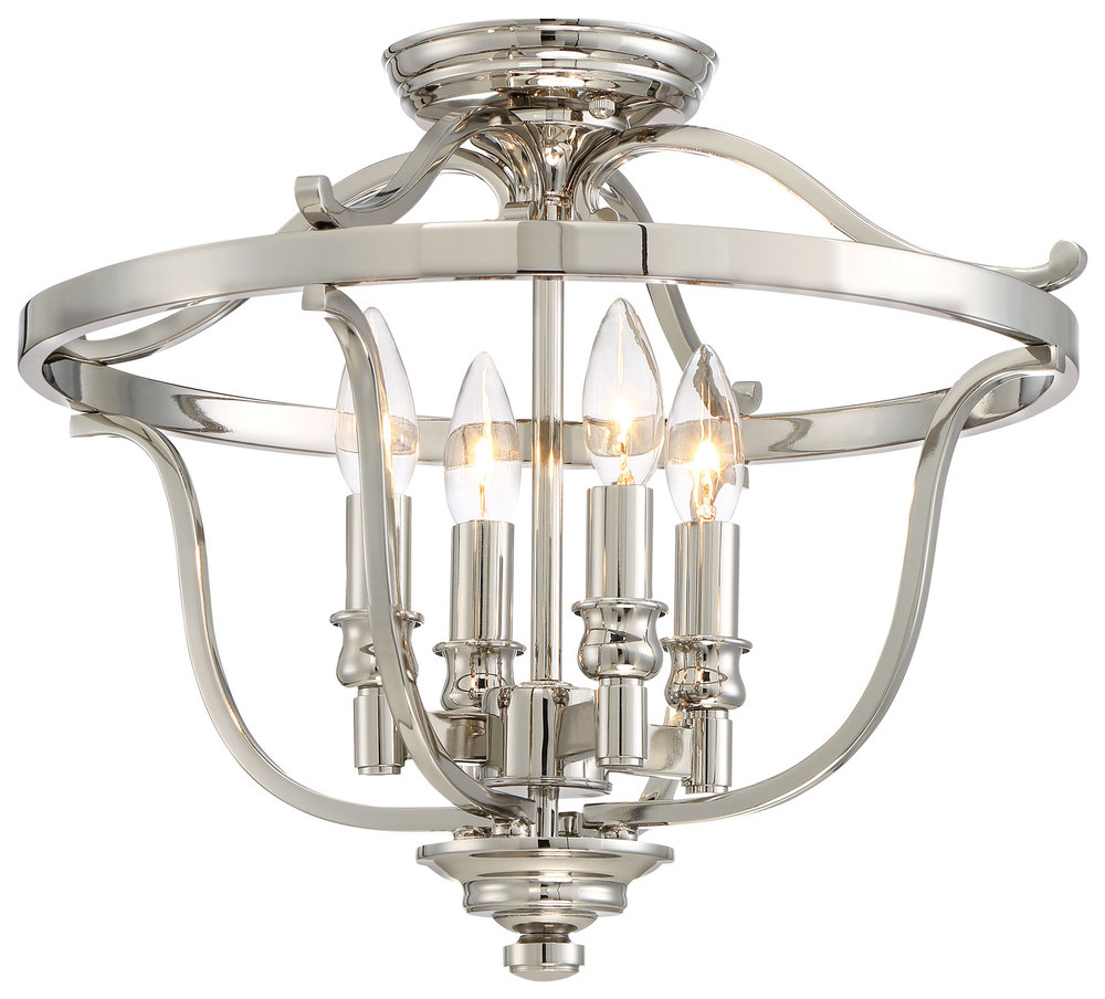 AUDREY&#39;S POINT - 4 LIGHT SEMI FLUSH