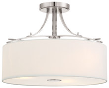 Minka-Lavery 3307-84 - 3 LIGHT SEMI FLUSH