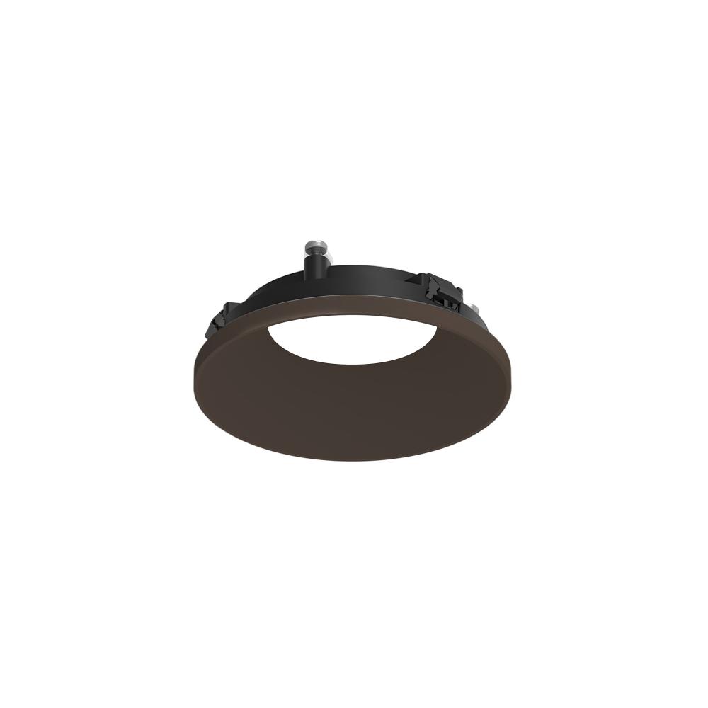 3&#34; Apollo Round Flangeless Downlight Trim with Clear Lens, Bronze Finish