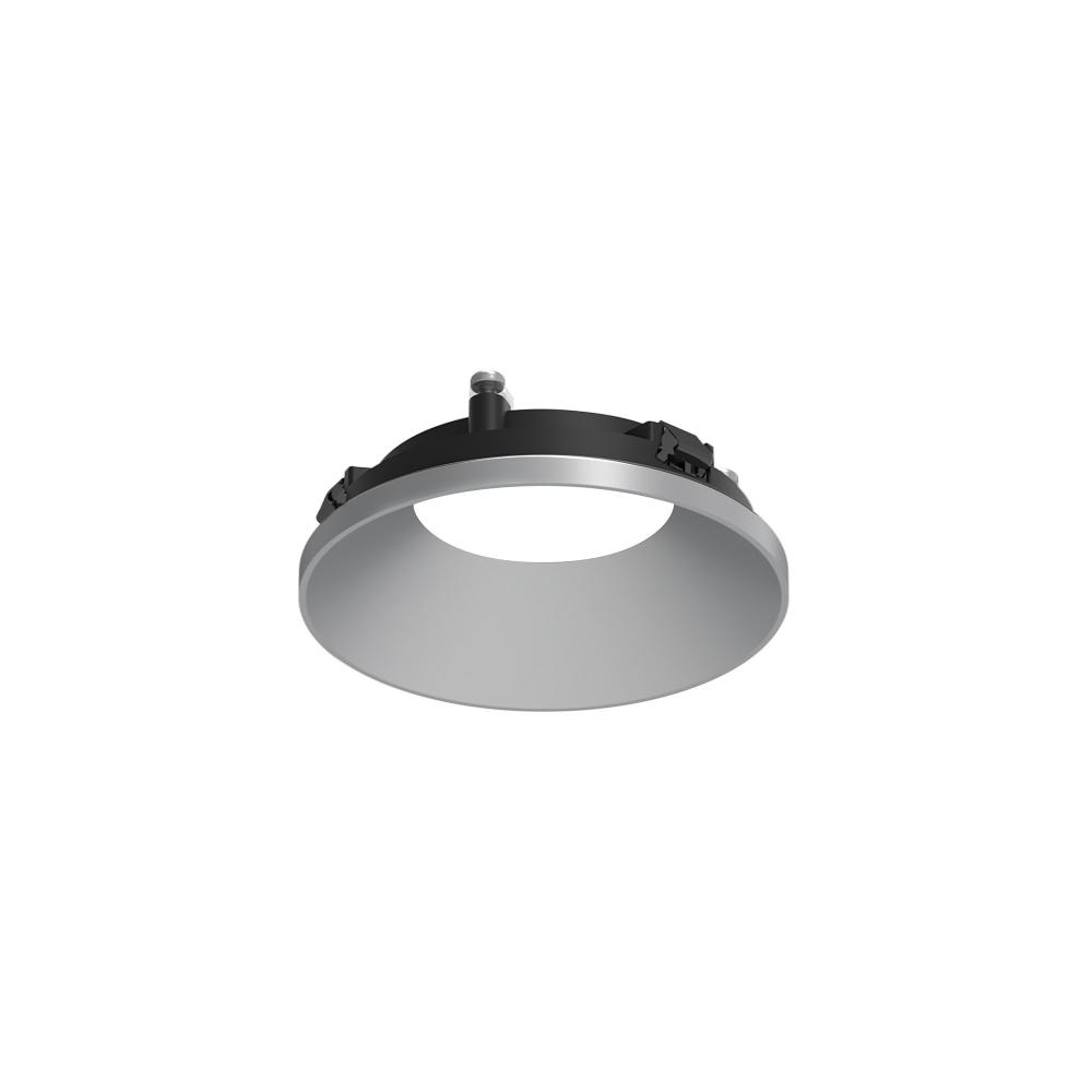 3&#34; Apollo Round Flangeless Downlight Trim with Clear Lens, Haze Reflector / Matte Powder White