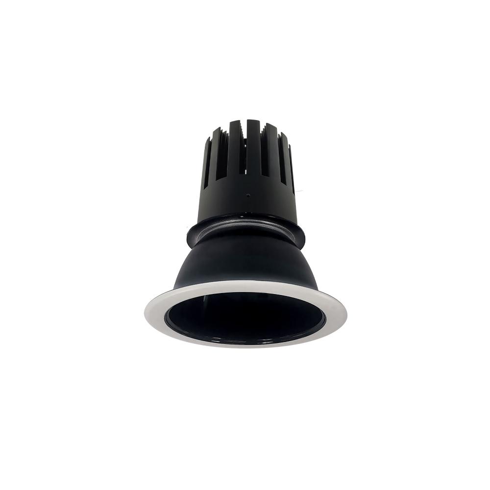 4&#34; Sapphire III Round Open Reflector, 2500lm, 4000K, Flood Optic, Black Reflector/Matte Powder