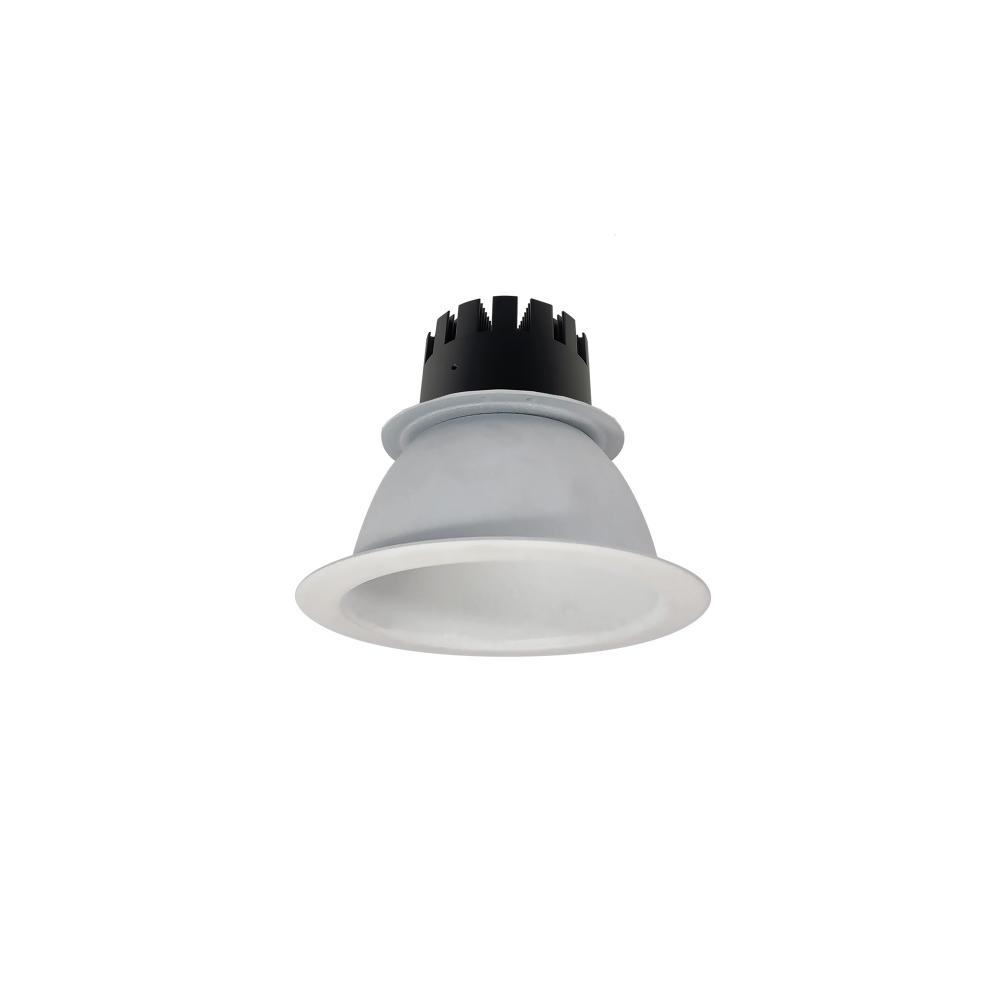 4&#34; Sapphire III Round Open Reflector, 1500lm, 3000K, Flood Optic, Matte Powder White