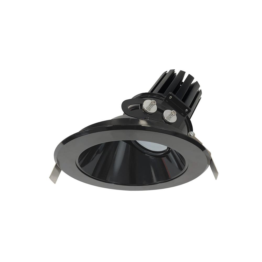 6&#34; Sapphire III Round Adjustable Reflector, 3500lm, 3000K, Flood Optic, Black Reflector/Black