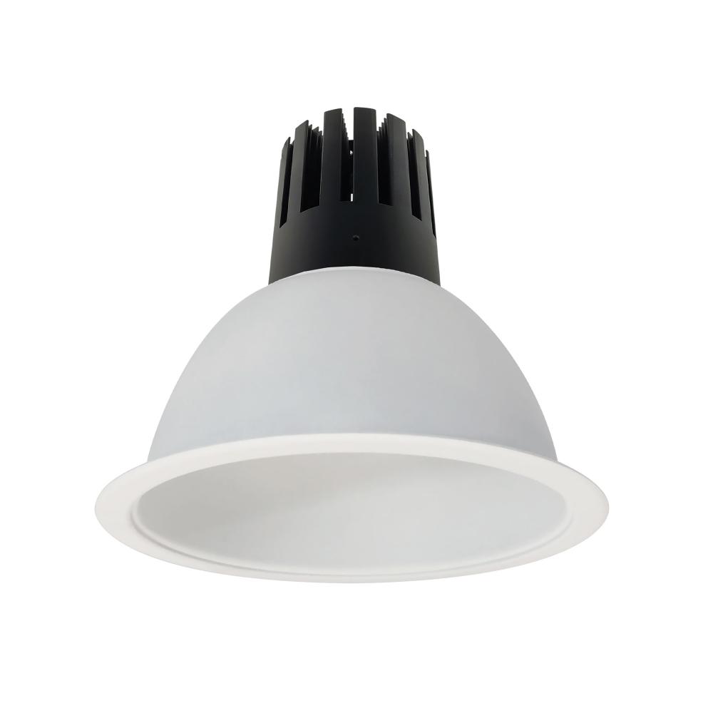 8&#34; Sapphire III Round Open Reflector for Integral EM Test Switch, 5500lm, 2700K, Flood Optic,