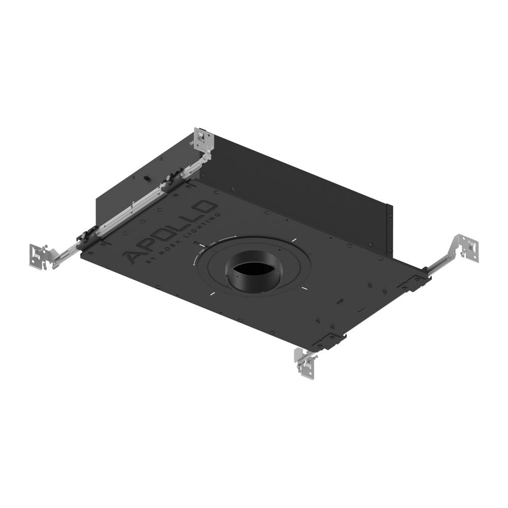 3&#34; Apollo Round IC Air-Tight New Construction Housing w/ 1.25&#34; to 1.625&#34; Ceiling Collar,