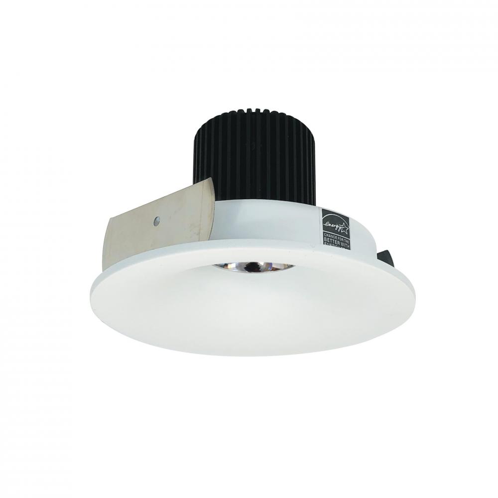 4&#34; Iolite LED Round Bullnose, 10-Degree Optic, 950lm / 12W, 3500K, Matte Powder White Finish