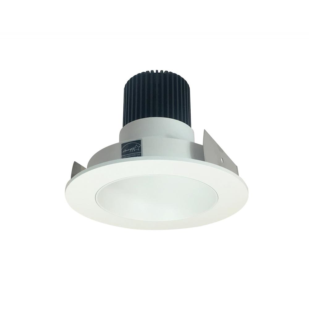 4&#34; Iolite LED Round Reflector, 1000lm / 14W, 2700K, Matte Powder White Reflector / Matte Powder