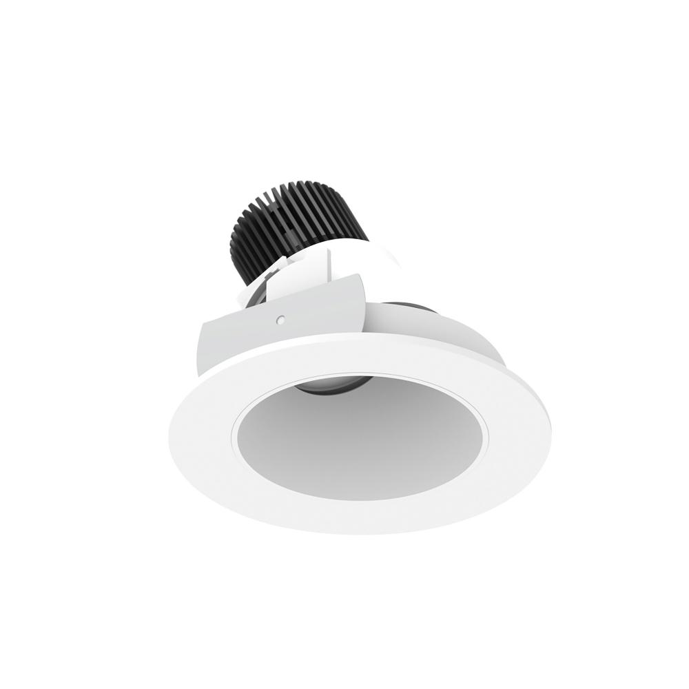4&#34; Iolite LED Round Adjustable Slot, 10-Degree Optic, 850lm / 12W, 2700K, Matte Powder White