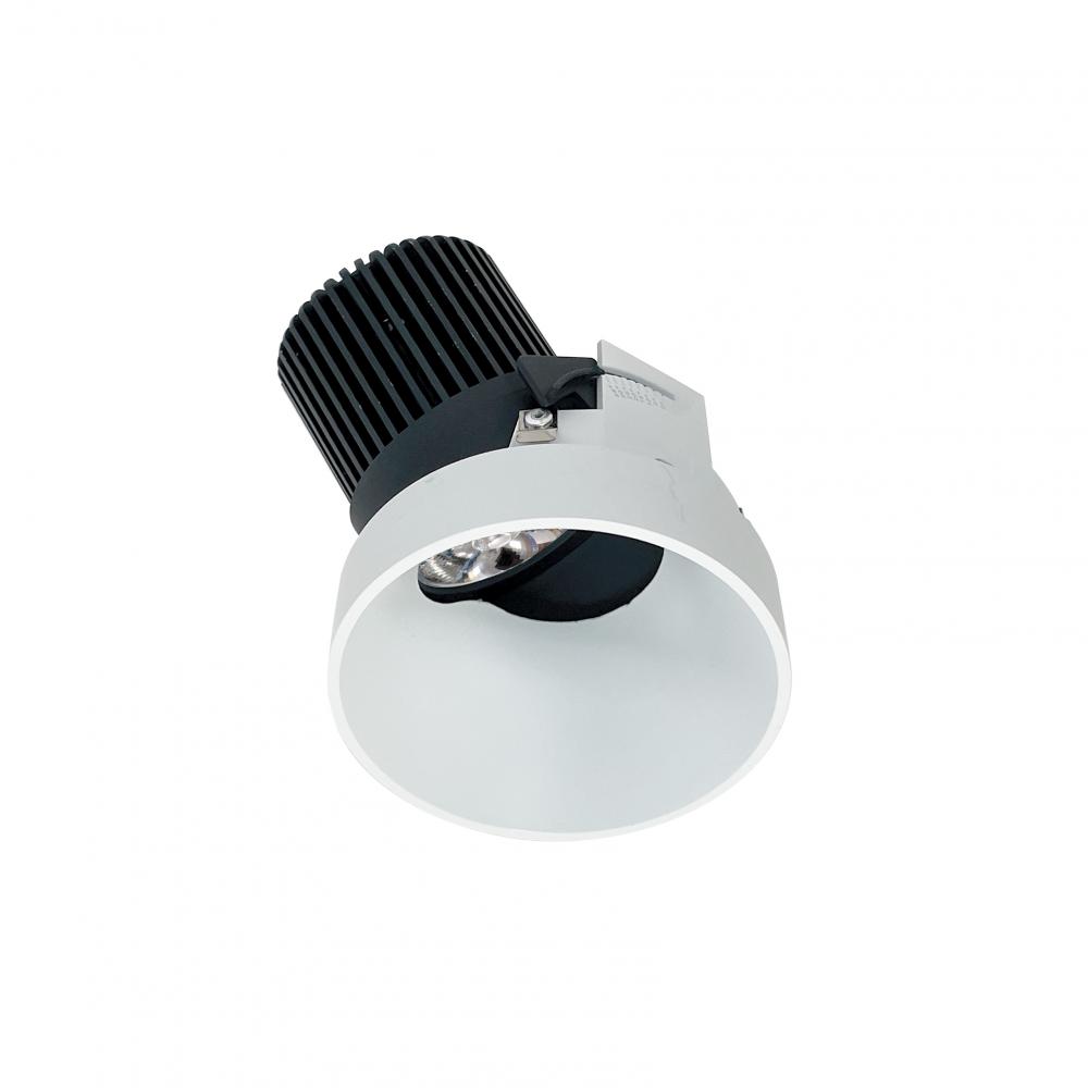 4&#34; Iolite LED Round Trimless Adjustable Slot, 10-Degree Optic, 850lm / 12W, 4000K, Matte Powder