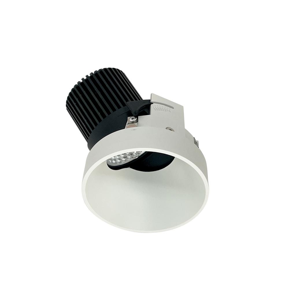 4&#34; Iolite LED Round Trimless Adjustable Slot, 1000lm / 14W, 3500K, White Finish