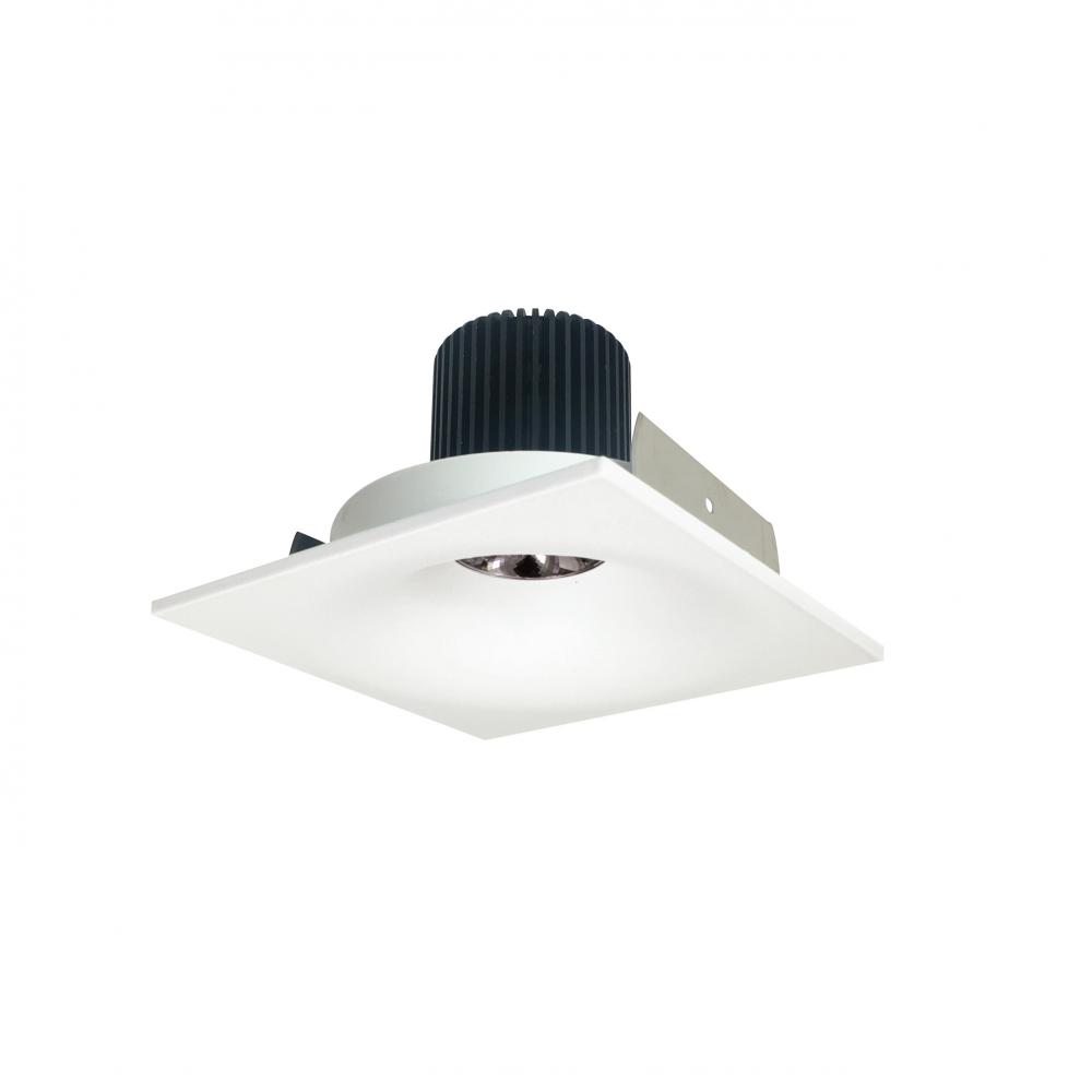 4&#34; Iolite LED Square Bullnose, 10-Degree Optic, 950lm / 12W, 2700K, Matte Powder White Finish