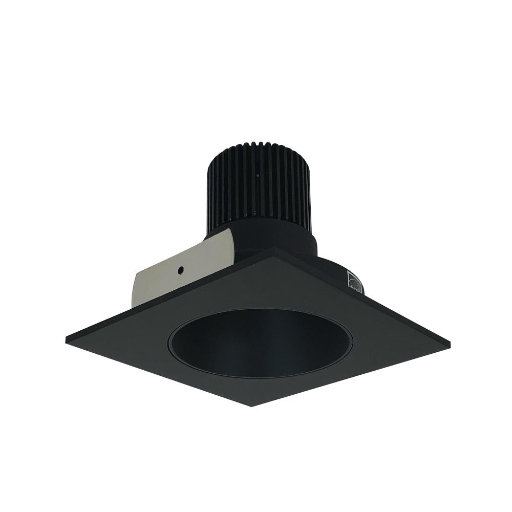 4&#34; Iolite LED Square Reflector with Round Aperture, 10-Degree Optic, 850lm / 12W, 3000K, Black