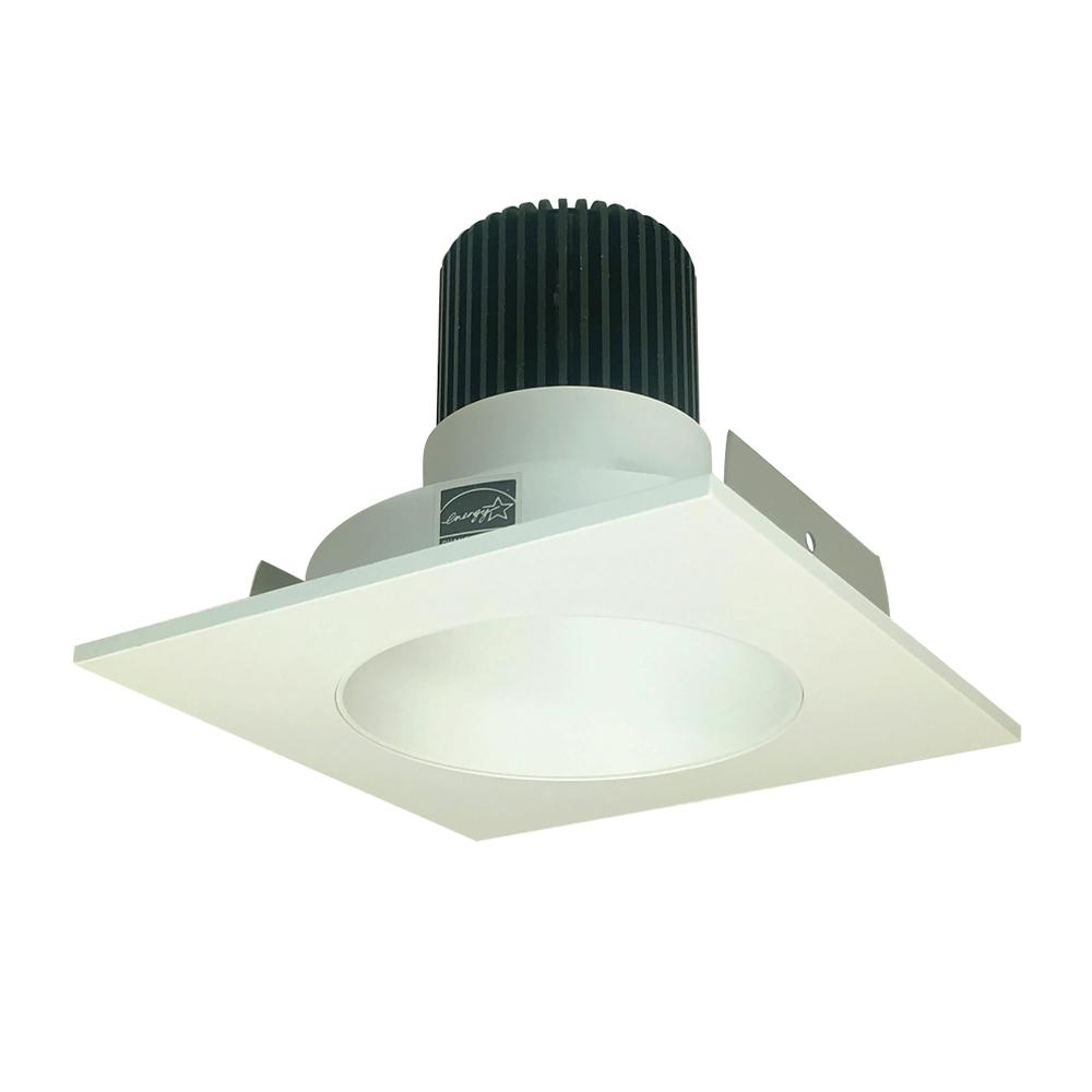 4&#34; Iolite LED Square Reflector with Round Aperture, 10-Degree Optic, 850lm / 12W, 3500K, White