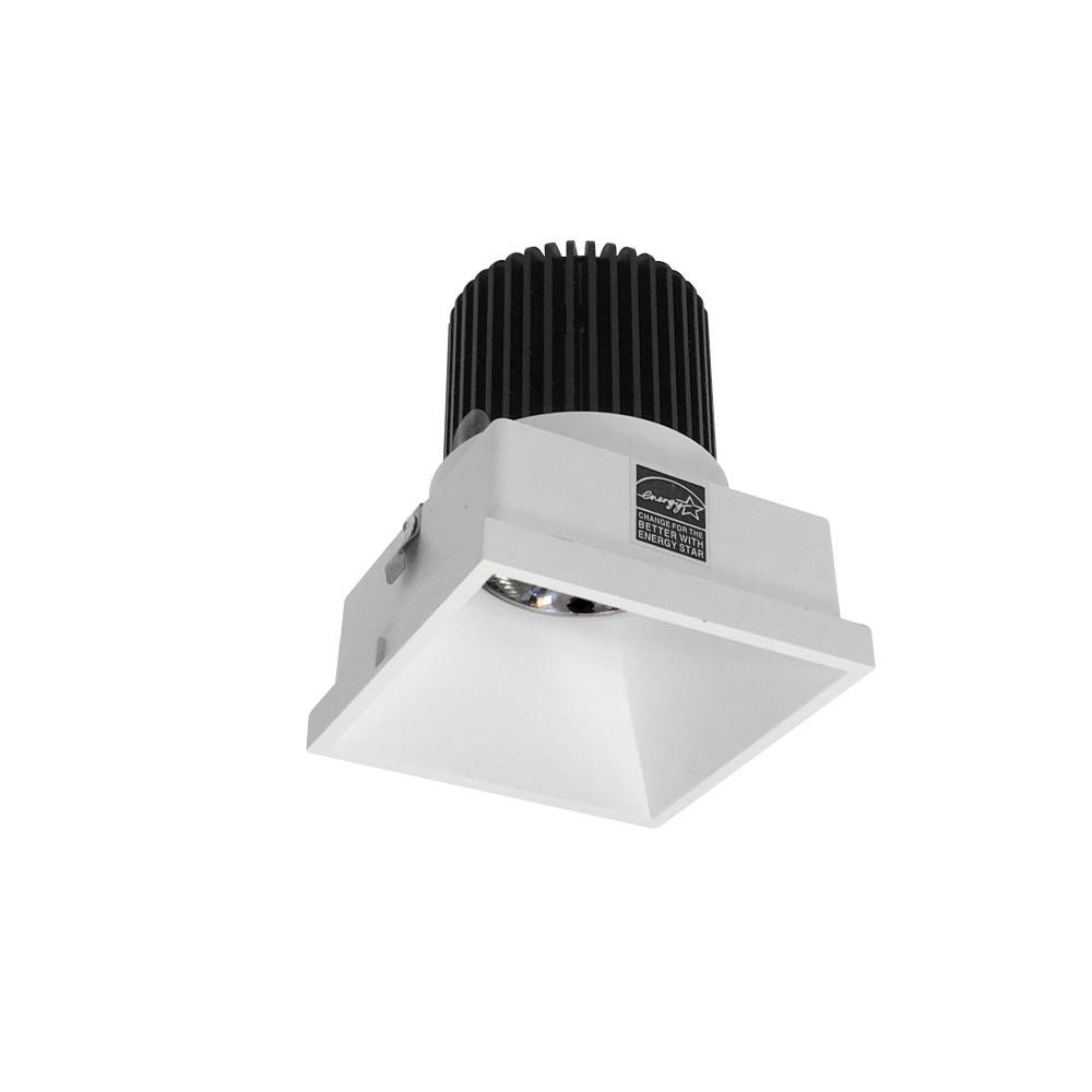 4&#34; Iolite LED Square Trimless Downlight, 10-Degree Optic, 850lm / 12W, 2700K, Matte Powder White