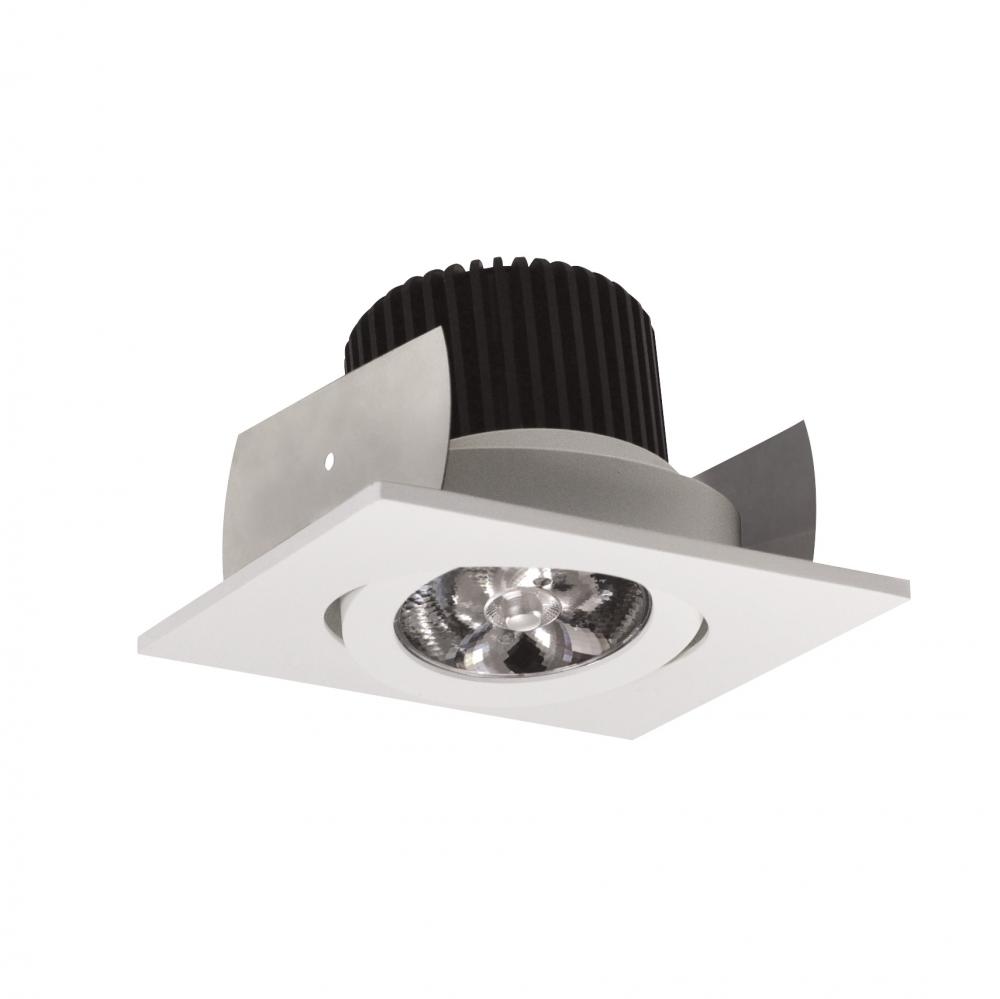 2&#34; Iolite LED Square Adjustable Gimbal, 10-Degree Optic, 850lm / 12W, 4000K, White Finish