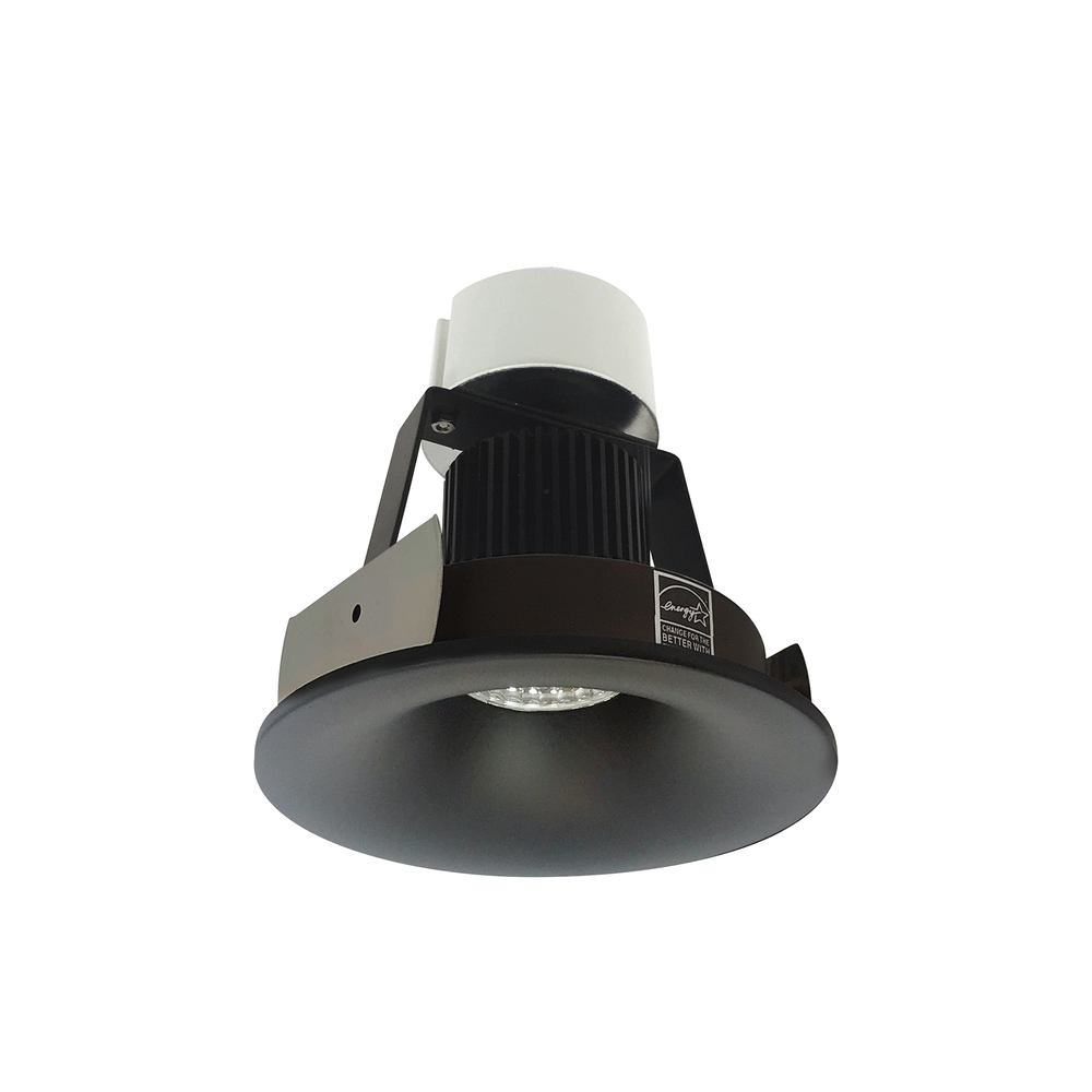 4&#34; Iolite LED Round Bullnose Retrofit, 1000lm / 12W, 3000K, Black Finish