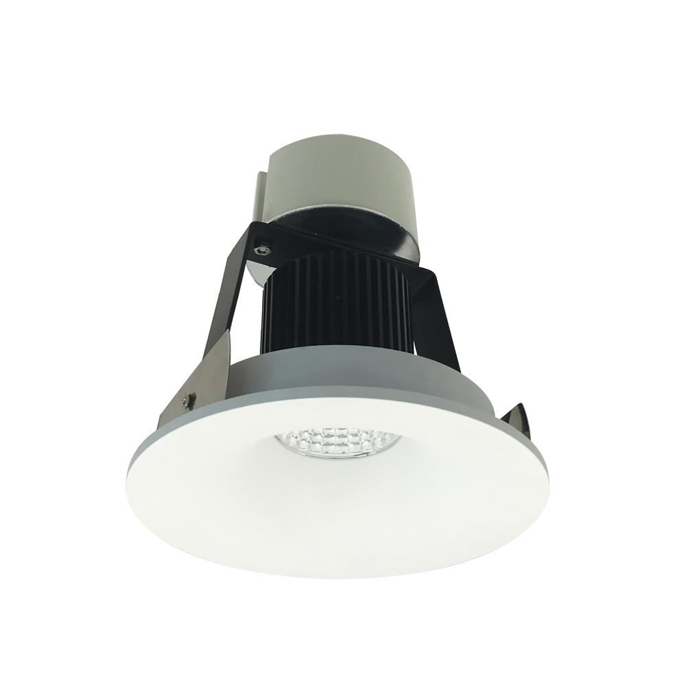 4&#34; Iolite LED Round Bullnose Retrofit, 1000lm / 12W, 3000K, Matte Powder White Finish