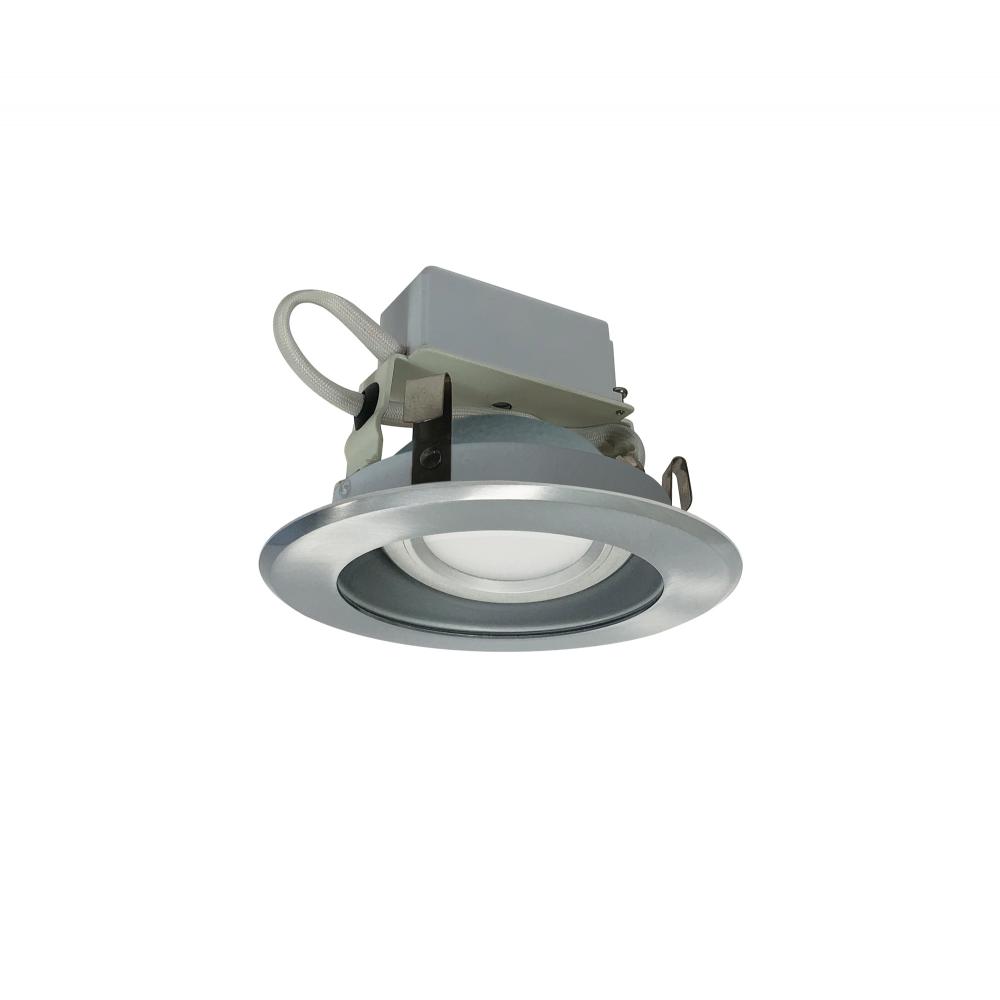 4&#34; Cobalt Adjustable LED Retrofit, 1000lm / 12W, 3500K, Haze Reflector / Natural Metal Flange