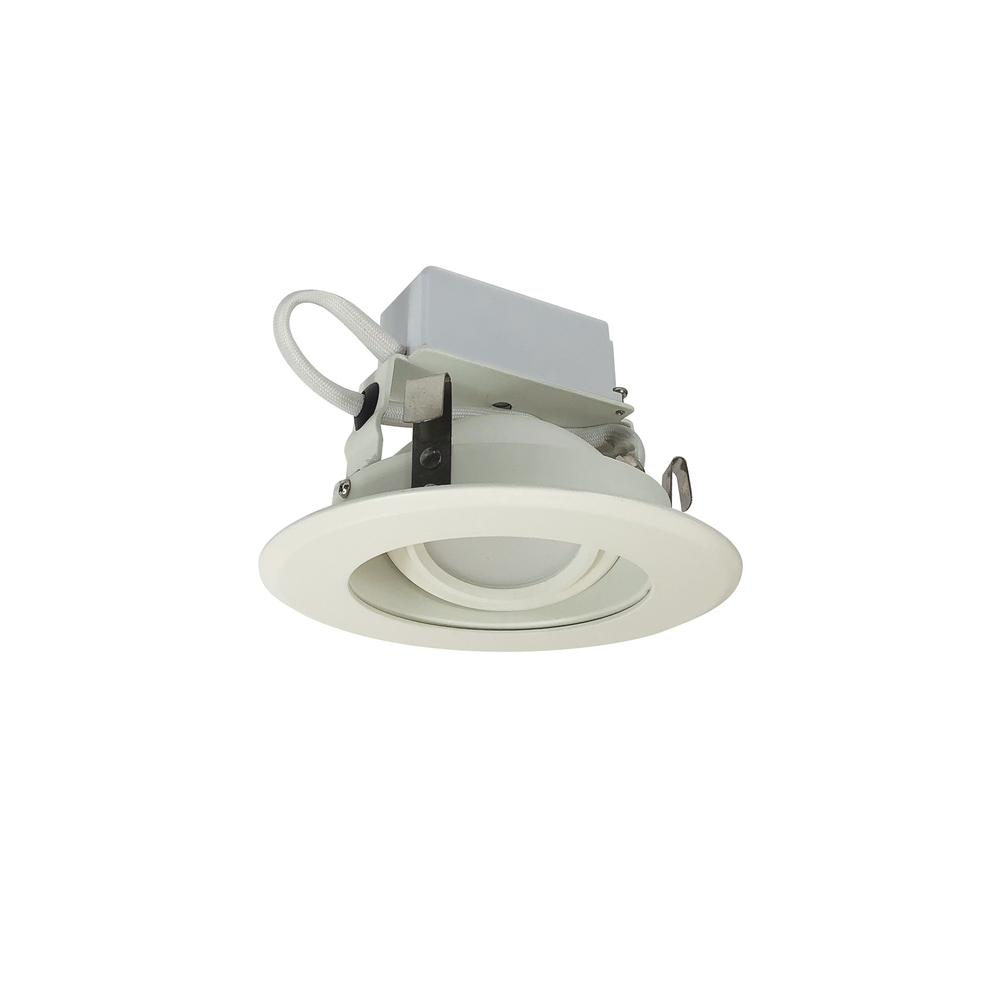 4&#34; Cobalt Adjustable LED Retrofit, 1000lm / 12W, 2700K, Matte Powder White Reflector / Matte