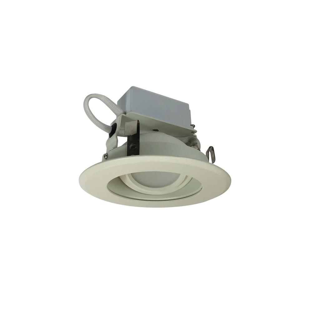 4&#34; Cobalt Adjustable LED Retrofit, 1000lm / 12W, 4000K, White Reflector / White Flange