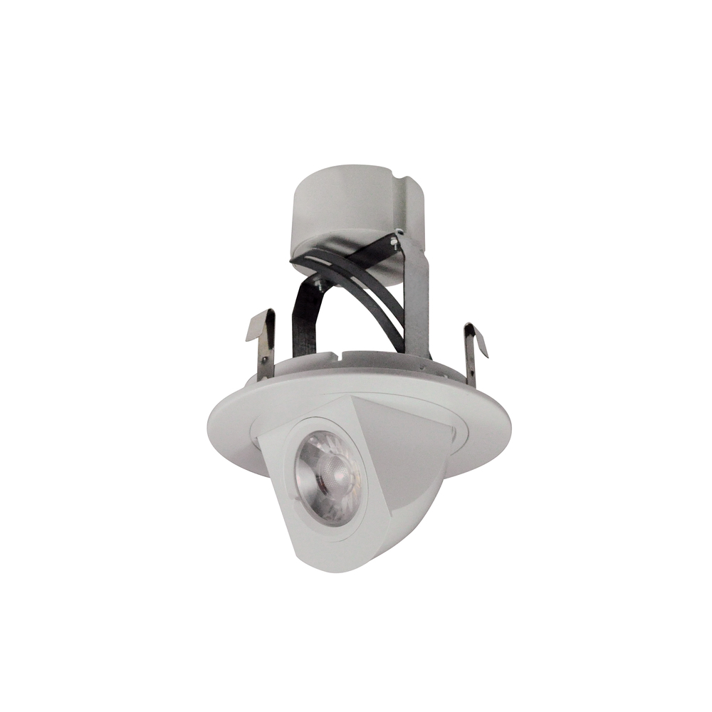 4&#34; Cobalt Round Adjustable Elbow LED Retrofit, 800lm / 12W, 2700K, White Finish