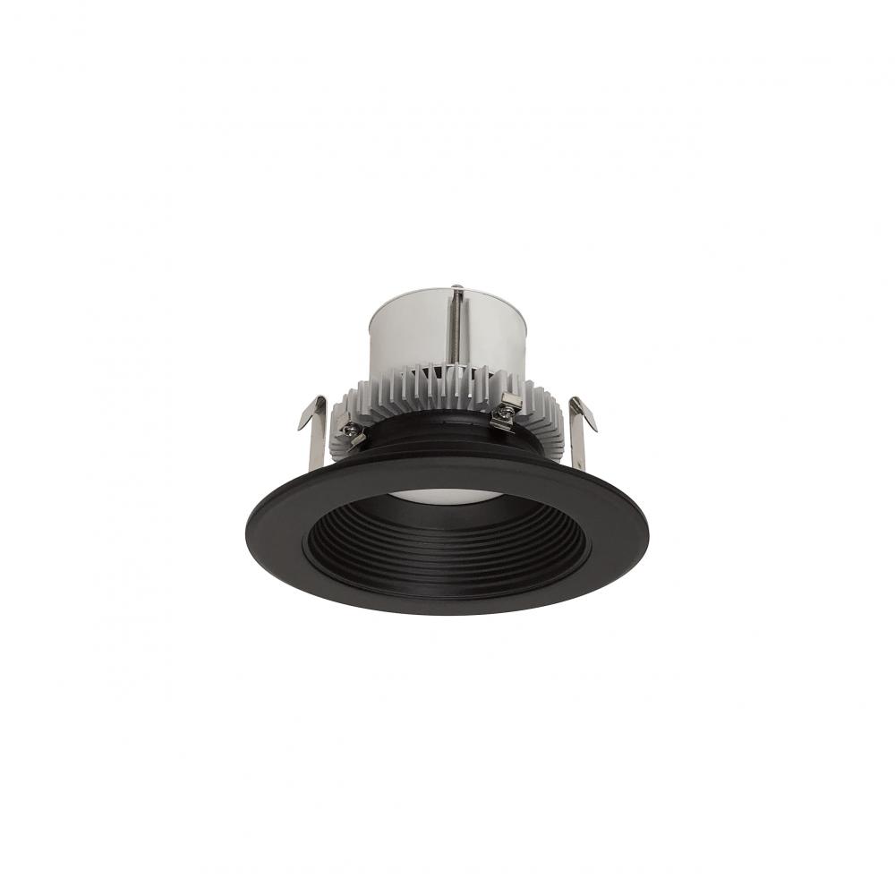 4&#34; Cobalt Click Round Retrofit Baffle, 750lm / 10W, 3000K, Black Baffle / Black Flange