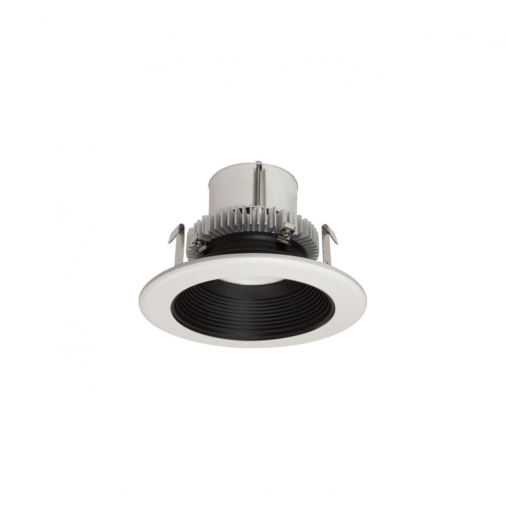 4&#34; Cobalt Click Round Retrofit Baffle, 750lm / 10W, 3500K, Black Baffle / White Flange, 120-277V