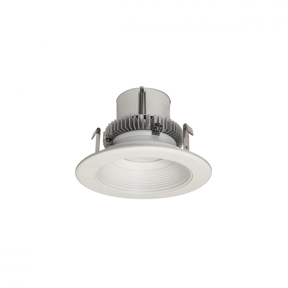 4&#34; Cobalt Click Round Retrofit Baffle, 750lm / 10W, 3500K, Matte Powder White Baffle / Matte