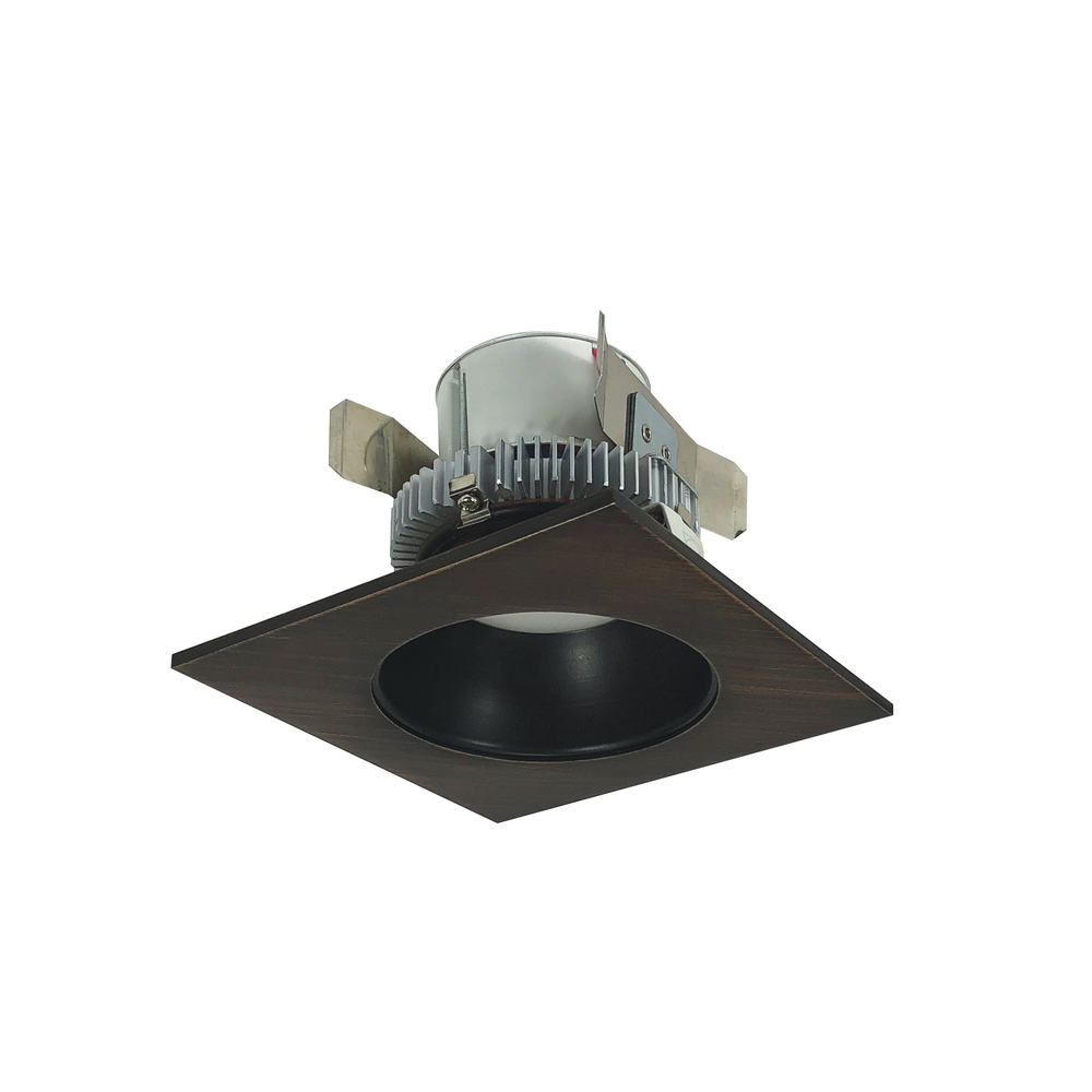 4&#34; Cobalt Click Square Retrofit Reflector with Round Aperture, 900lm / 12W, Comfort Dim, Bronze