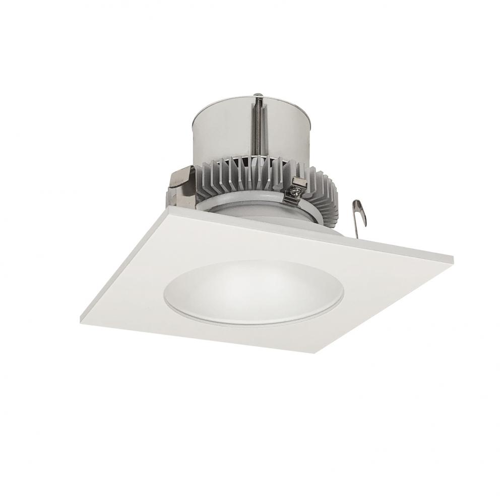 4&#34; Cobalt Click Square Retrofit Reflector with Round Aperture, 750lm / 10W, 2700K, Matte Powder