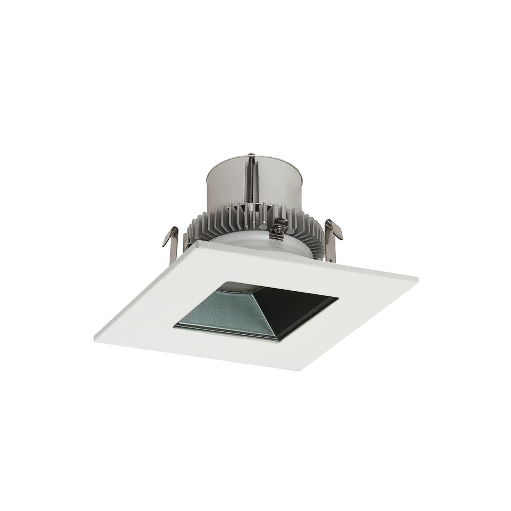 4&#34; Cobalt Click Square Retrofit Reflector with Square Aperture, 900lm / 12W, Comfort Dim, Pewter