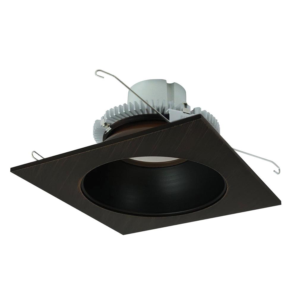 6&#34; Cobalt Click Square Retrofit Reflector with Round Aperture, 750lm / 10W, 2700K, Bronze