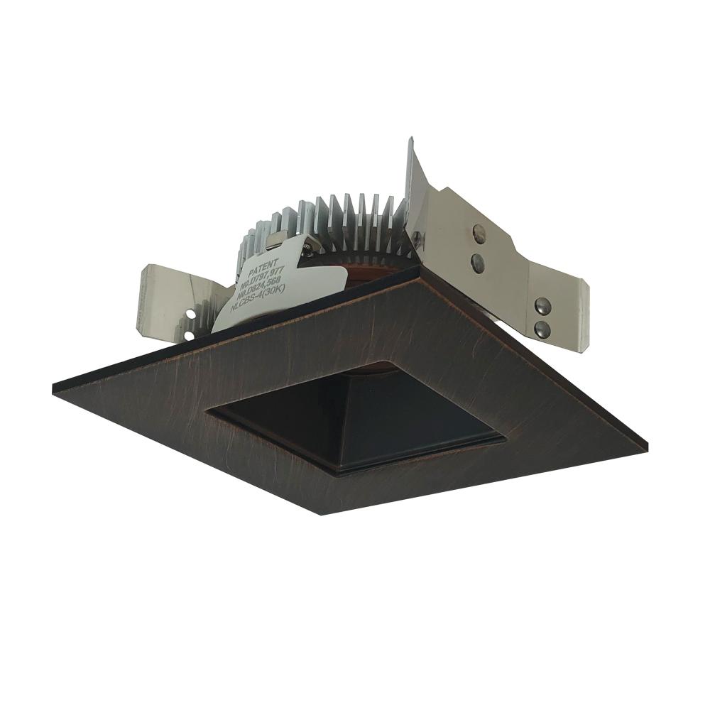 4&#34; Cobalt Shallow High Lumen LED Trim, Square/Square Regress, 850lm, 3000K, Bronze