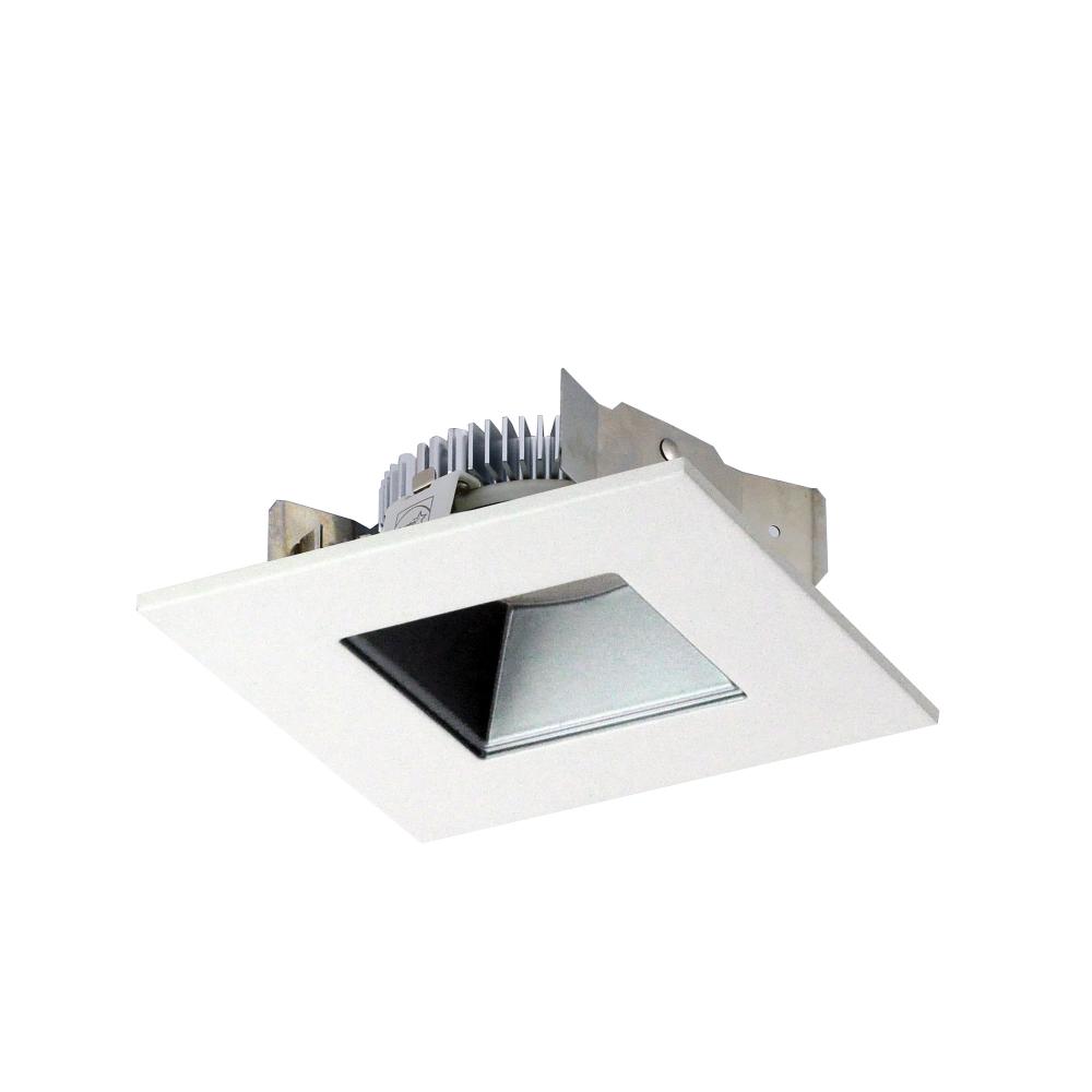4&#34; Cobalt Shallow High Lumen LED Trim, Square/Square Regress, 850lm, 3000K, Haze/White