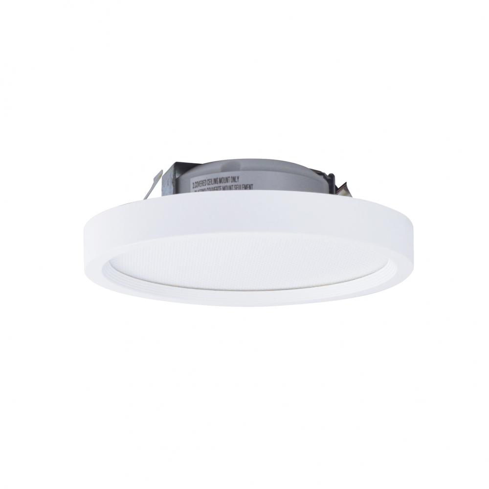 4&#34; SURF Round LED Surface Mount, 850lm / 11W, 3500K, White finish
