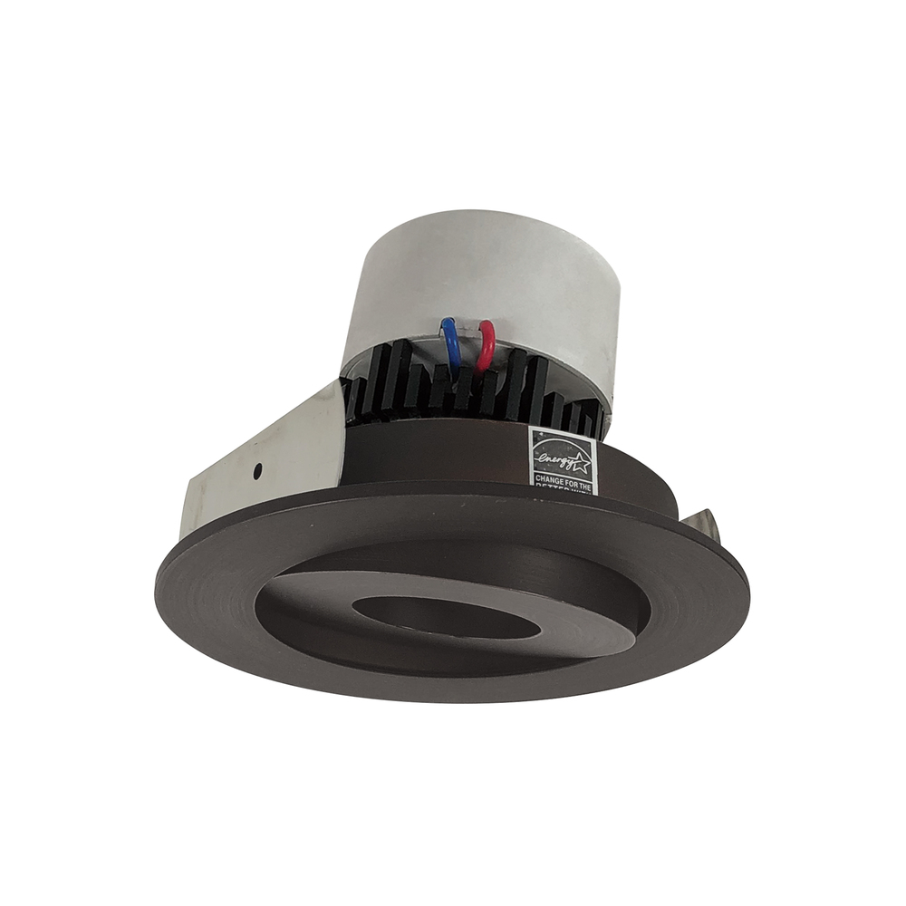 4&#34; Pearl LED Round Adjustable Gimbal Retrofit, 1000lm / 12W, 3500K, Bronze Finish