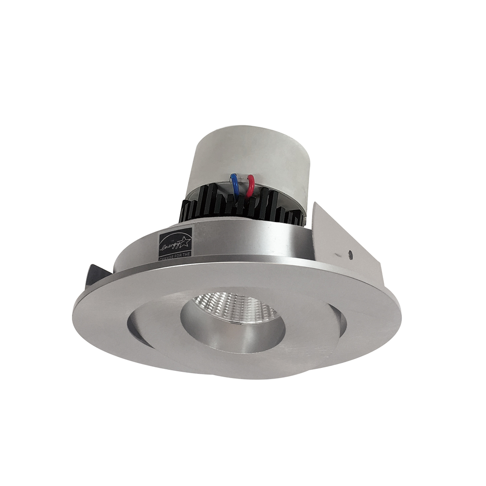 4&#34; Pearl LED Round Adjustable Gimbal Retrofit, 1000lm / 12W, 4000K, Natural Metal Finish