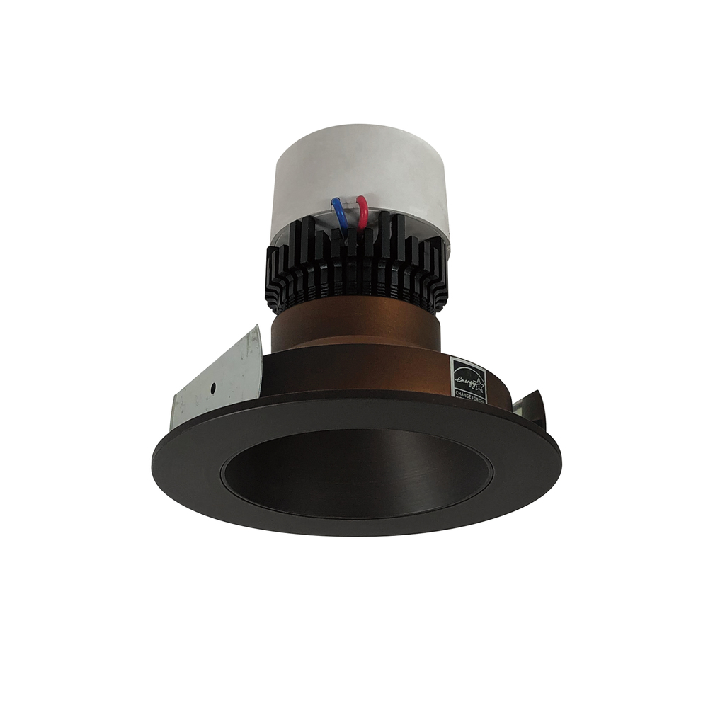 4&#34; Pearl LED Round Retrofit Reflector, 1000lm / 12W, 3500K, Bronze Reflector / Bronze Flange
