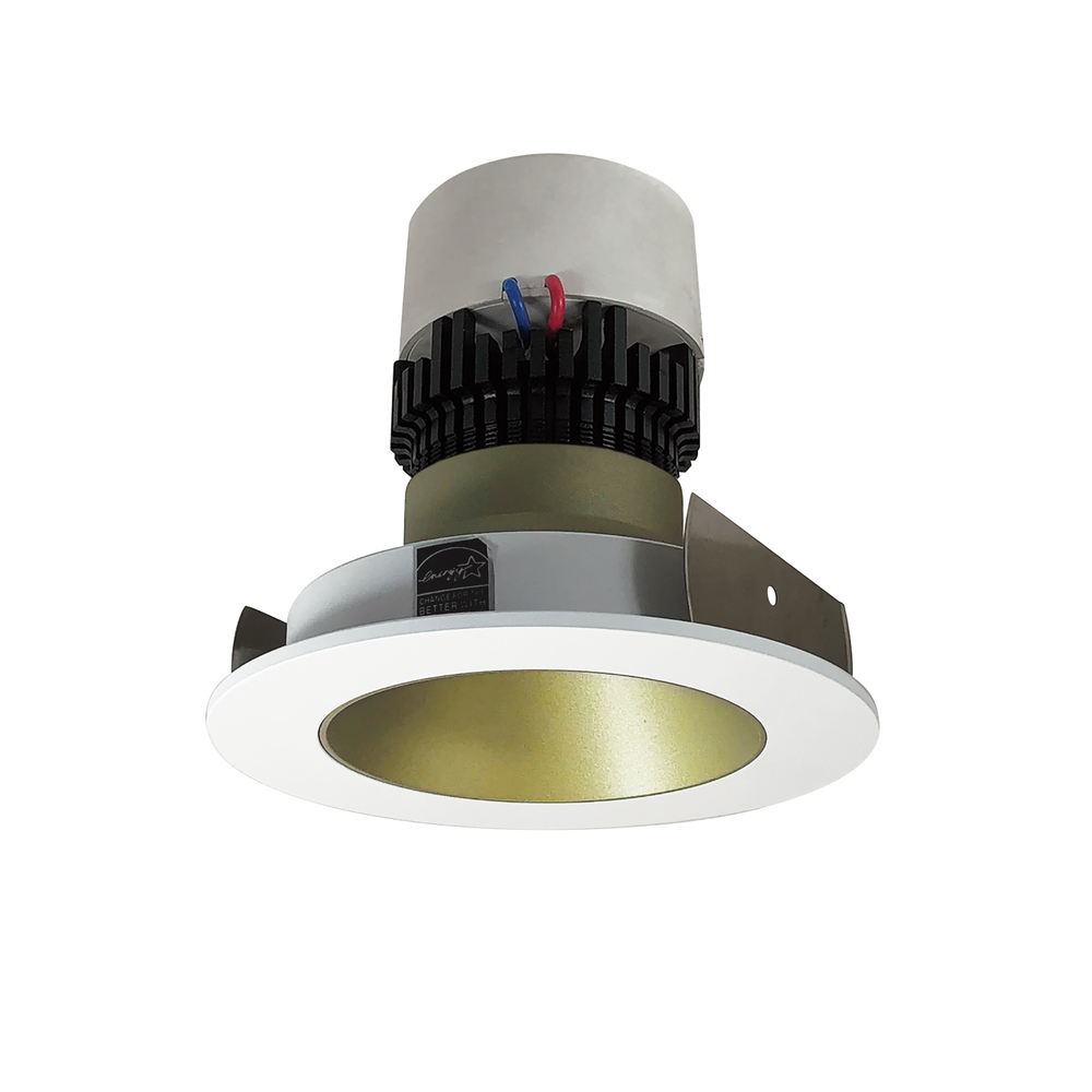 4&#34; Pearl LED Round Retrofit Reflector, 1000lm / 12W, 3500K, Champagne Haze Reflector / Matte