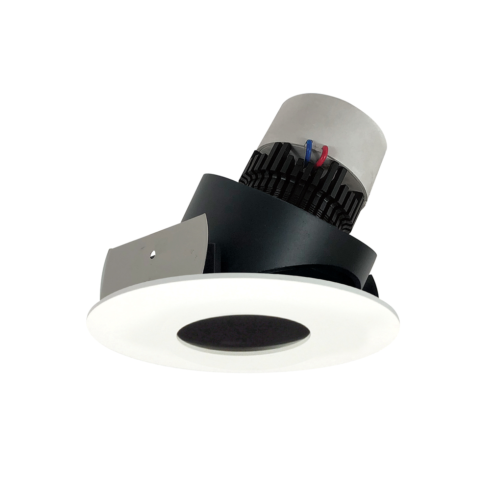 4&#34; Pearl LED Round Adjustable Pinhole Retrofit, 800lm / 12W, Comfort Dim, Black Pinhole / Matte