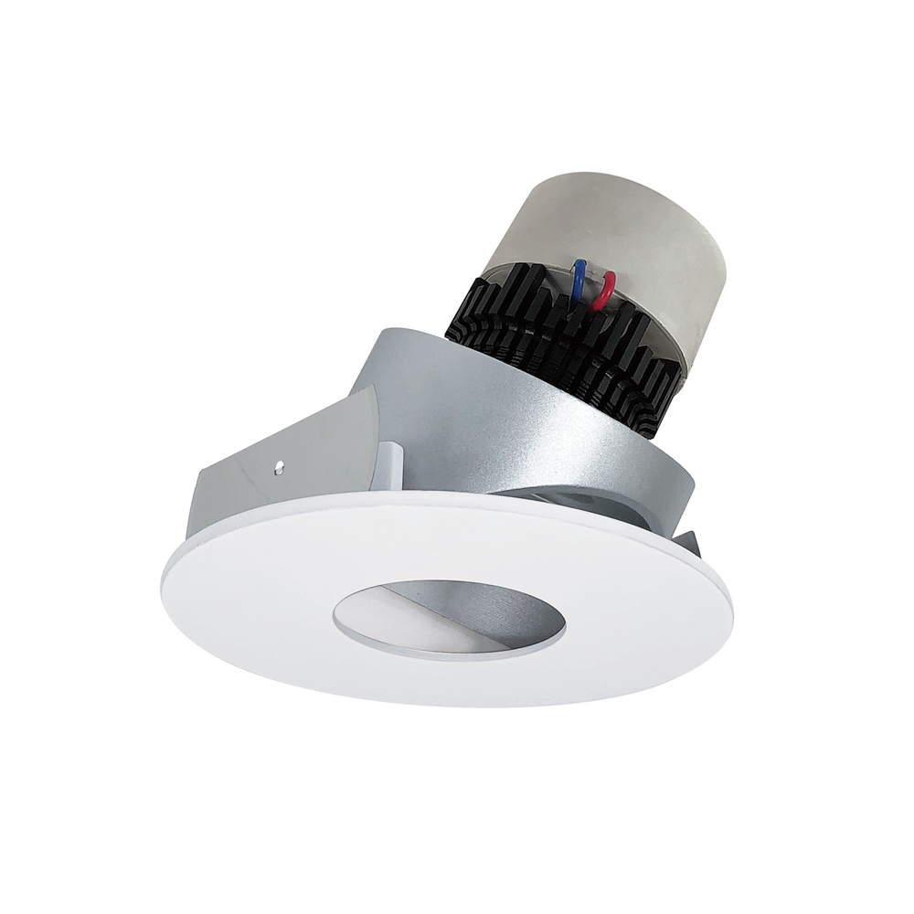 4&#34; Pearl LED Round Adjustable Pinhole Retrofit, 800lm / 12W, Comfort Dim, Haze Pinhole / Matte
