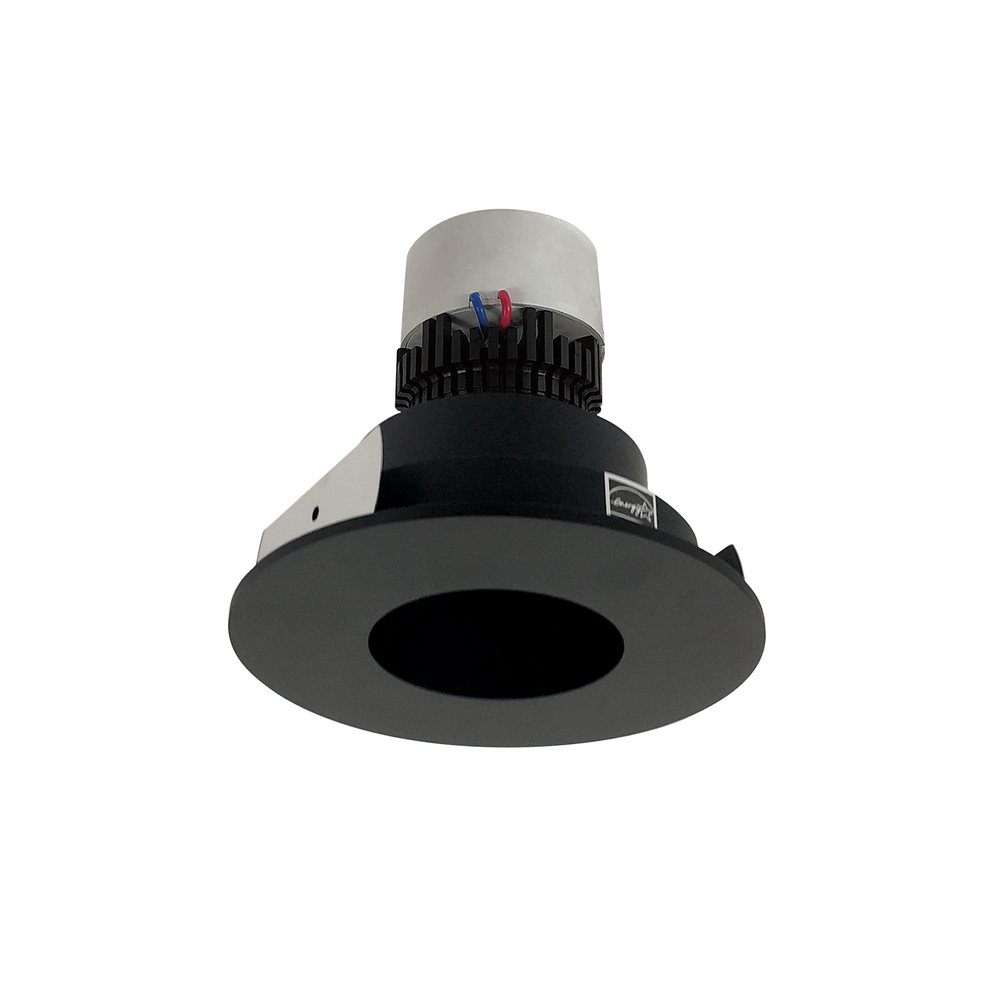 4&#34; Pearl LED Round Pinhole Retrofit, 1000lm / 12W, 3500K, Black Pinhole / Black Flange