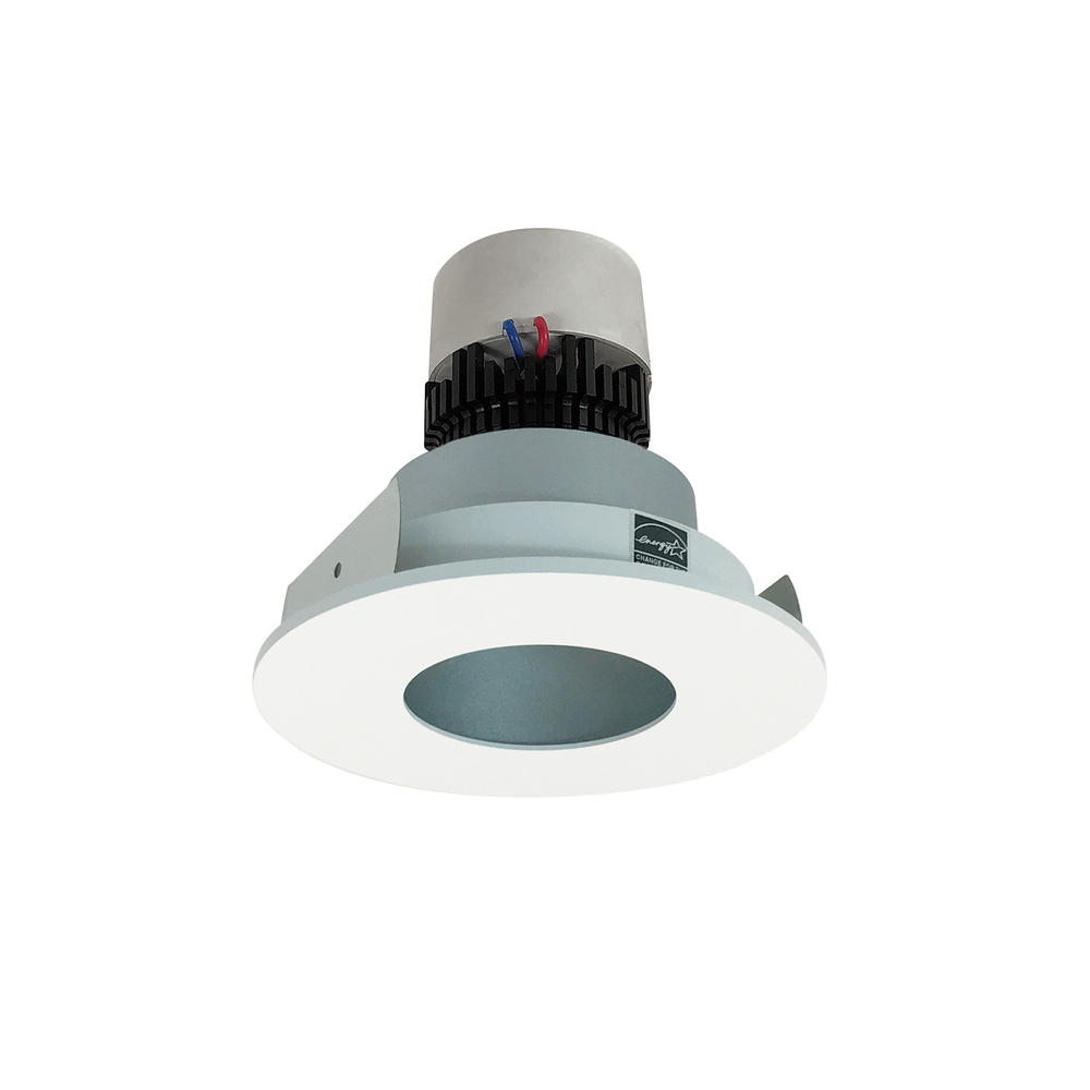 4&#34; Pearl LED Round Pinhole Retrofit, 1000lm / 12W, 3500K, Haze Pinhole / Matte Powder White