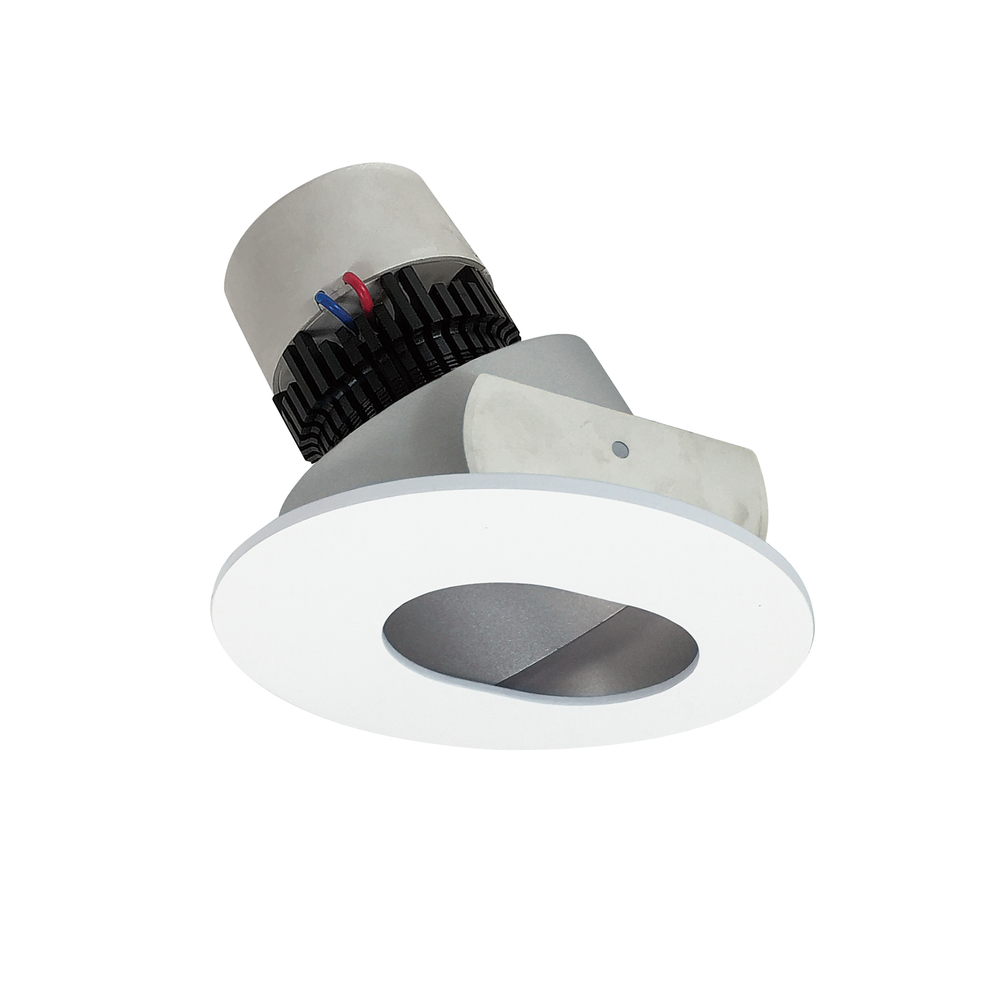 4&#34; Pearl LED Round Adjustable Slot Aperture Retrofit, 1000lm / 12W, 2700K, Haze Slot Aperture /