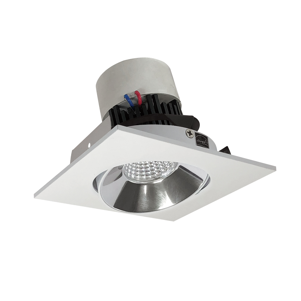 4&#34; Pearl LED Square Adjustable Cone Retrofit, 1000lm / 12W, 2700K, Specular Clear Reflector /