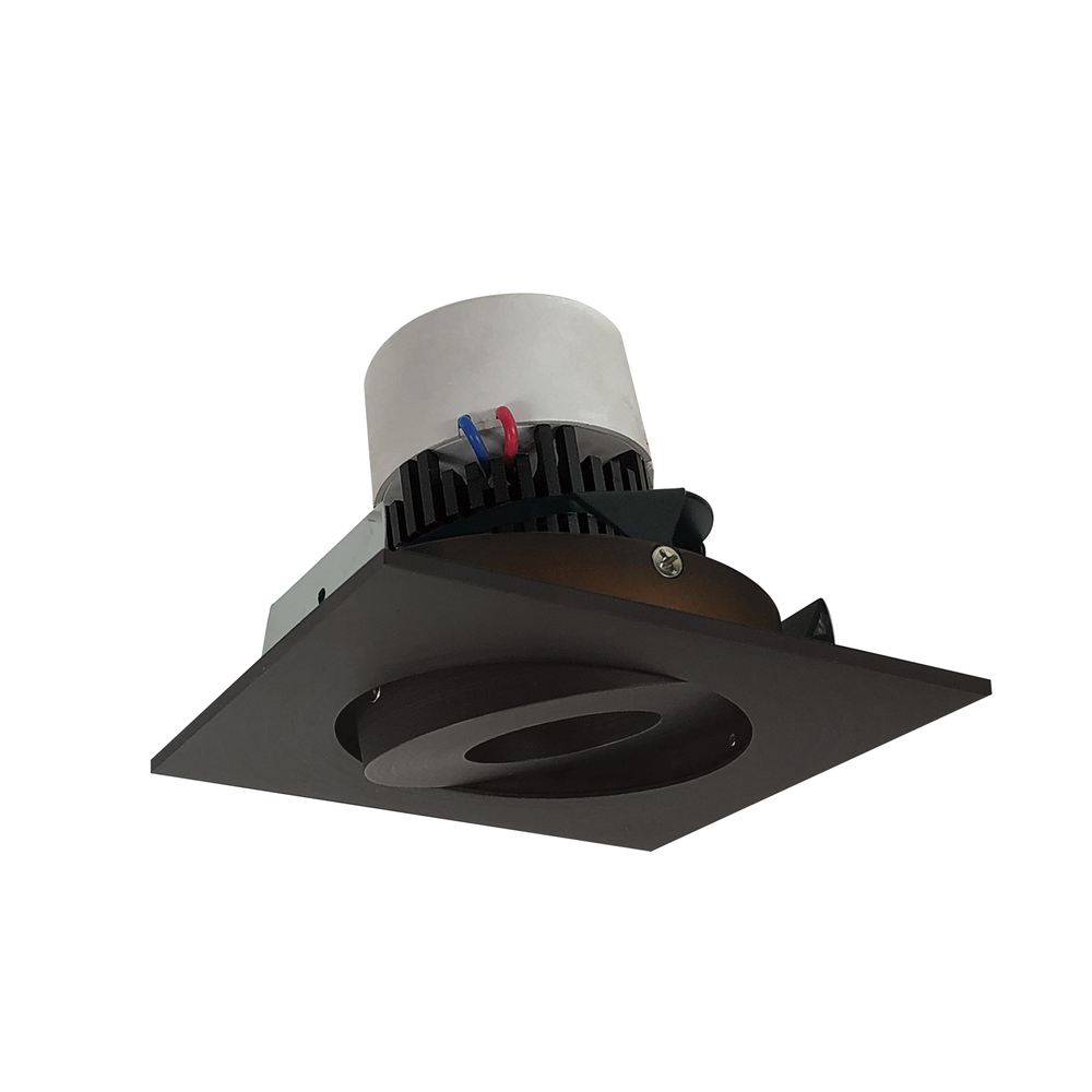 4&#34; Pearl LED Square Adjustable Gimbal Retrofit, 1000lm / 12W, 2700K, Bronze Finish