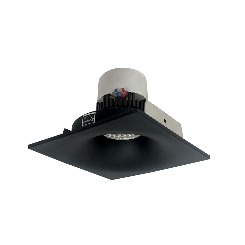 4&#34; Pearl LED Square Bullnose Retrofit, 1000lm / 12W, 3500K, Black Finish