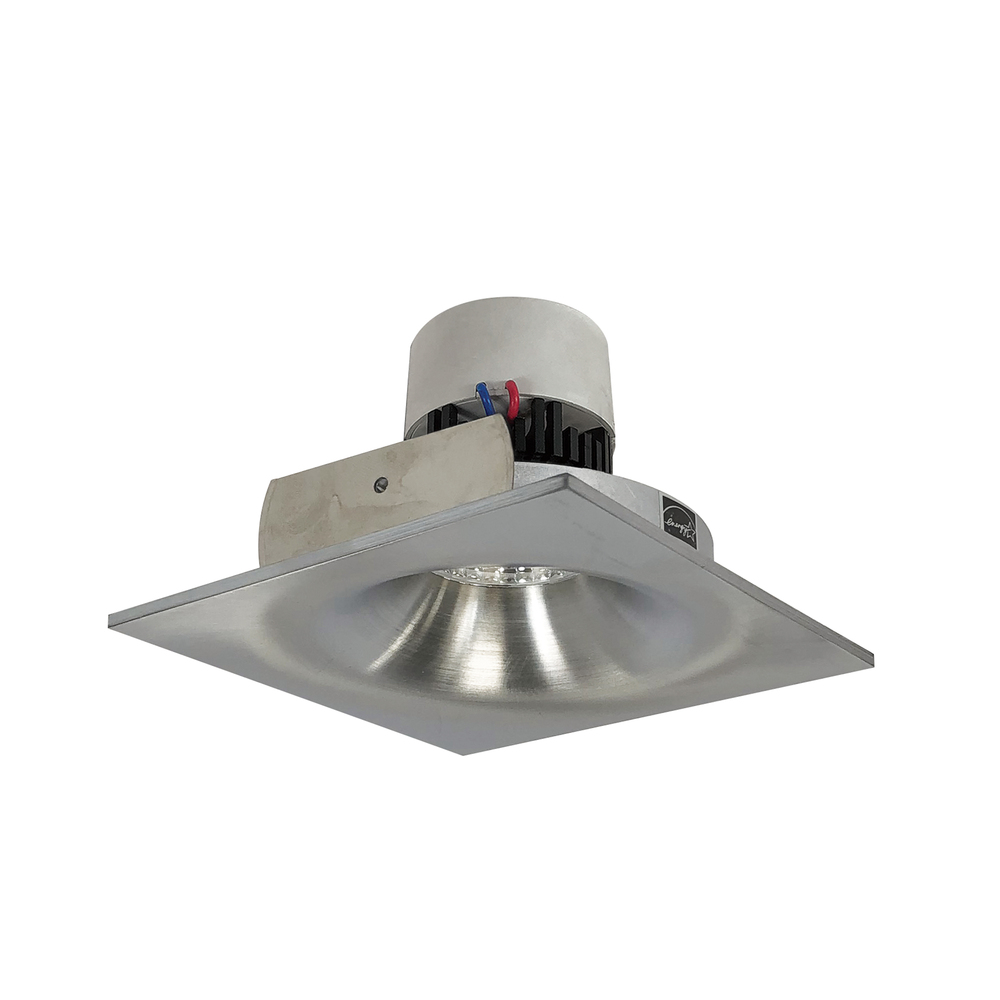 4&#34; Pearl LED Square Bullnose Retrofit, 1000lm / 12W, 3500K, Natural Metal Finish
