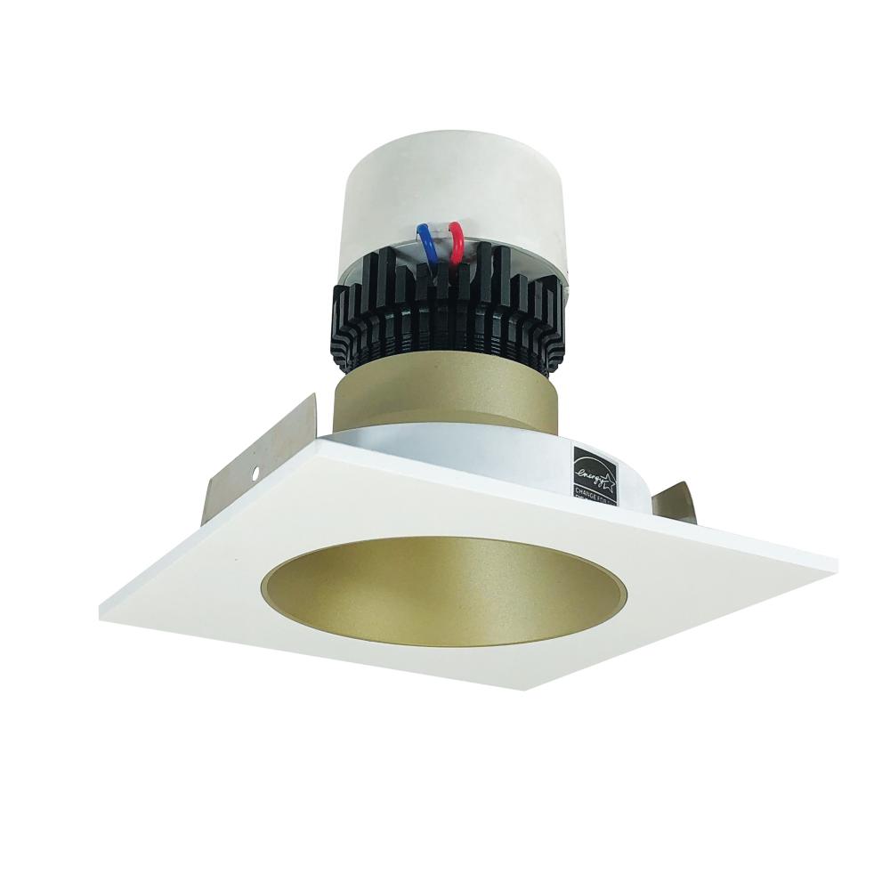 4&#34; Pearl LED Square Retrofit Reflector with Round Aperture, 1000lm / 12W, 2700K, Champagne Haze